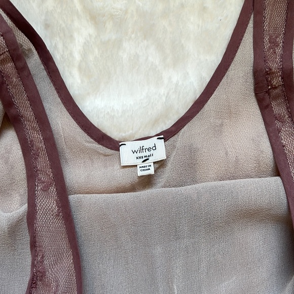 Aritzia Wilfred Sheer Lace Tank Top - Picture 5 of 6